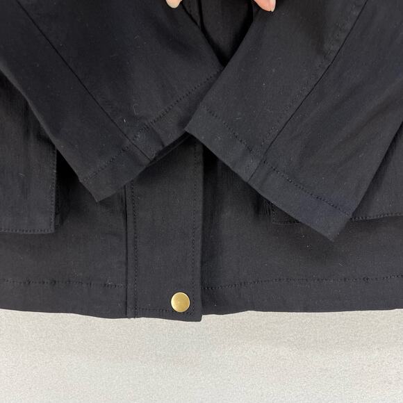 Eden Society Jacket Women's L Black Hooded Cargo Jacket Normcore Outdoors - Picture 7 of 12